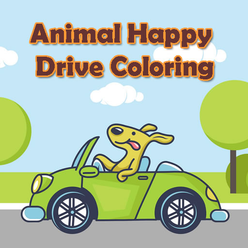 Image Animal Happy Drive Coloring