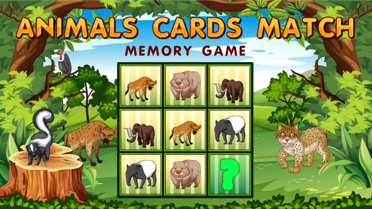 Image Animals Cards Match