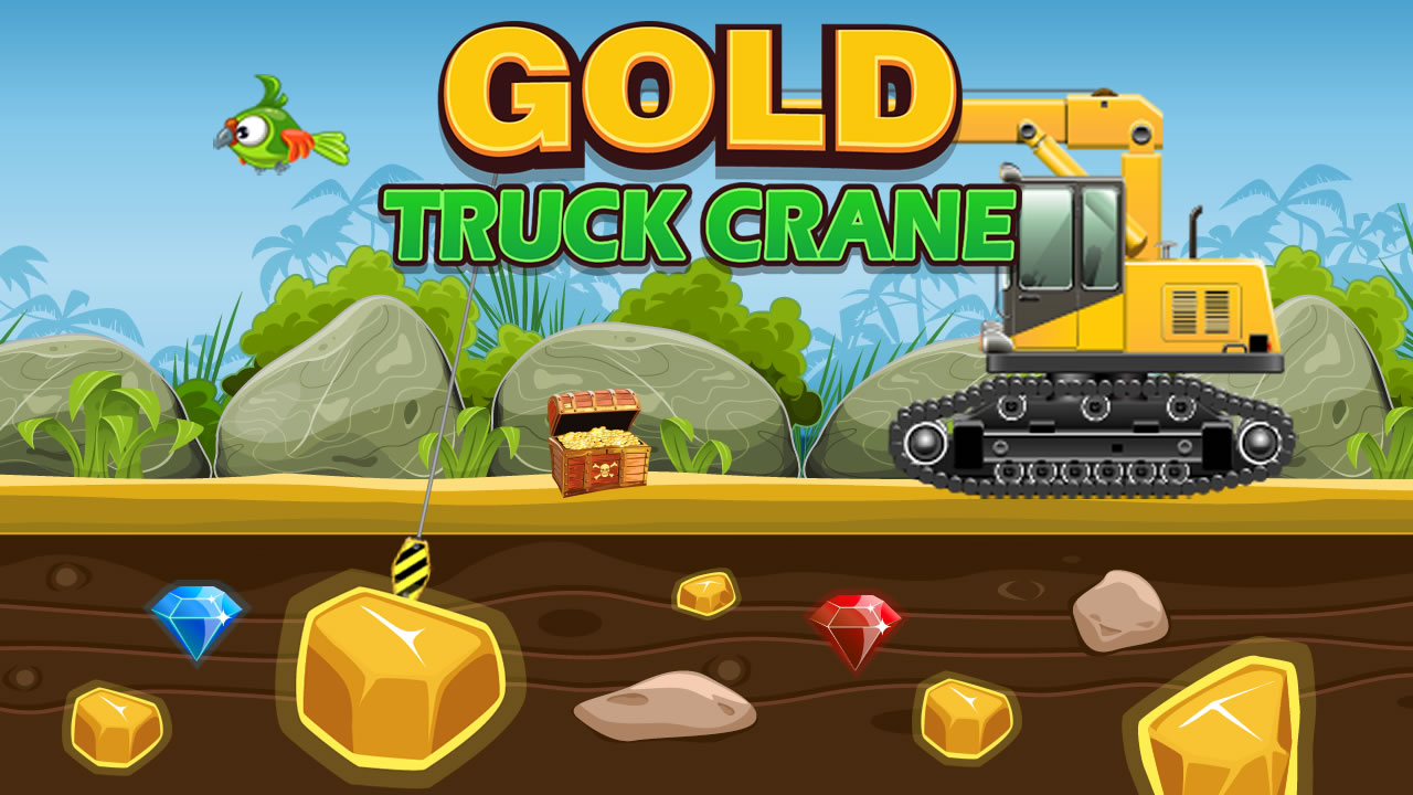 Image Gold Truck Crane