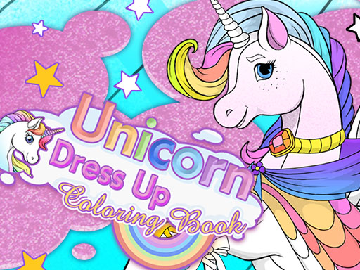 Image Unicorn Dress Up Coloring Book