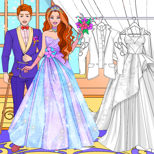 Image Wedding Coloring Dress Up Game